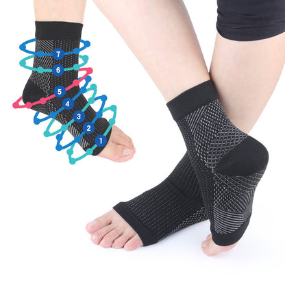 Compression Foot Sleeve Open Toe Sports Socks for Swelling Relief - Variety Essential