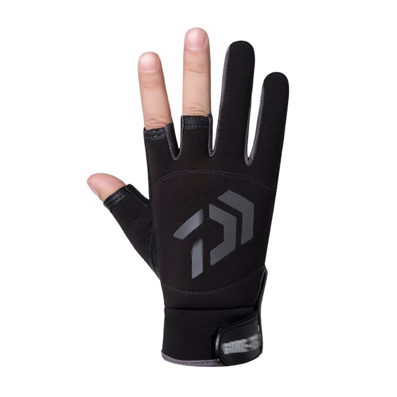 Windproof Waterproof Outdoor Fingerless Fishing Gloves - Variety Essential