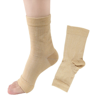 Compression Foot Sleeve Open Toe Sports Socks for Swelling Relief - Variety Essential